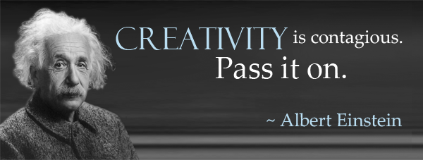 Creativity Quote Albert Einstein quote about creativity.